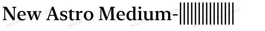 New Astro Medium字体转换